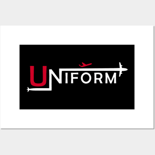 UNIFORM Aviation Phonetic Alphabet Pilot Airplane Posters and Art